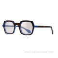 Luxury Women UV400 Shades Bevel Acetate Polarized Sunglasses